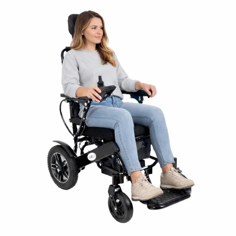 Creative CR-6012 Lüx  Sırt Yatar Katlanabilir Akülü Tekerlekli Sandalye