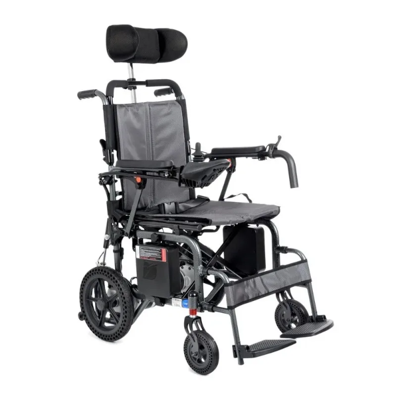 Comfort Plus DY01102 Sırt Yatar Portatif Lityum Pilli (Akülü) Tekerlekli Sandalye Baş Destekli