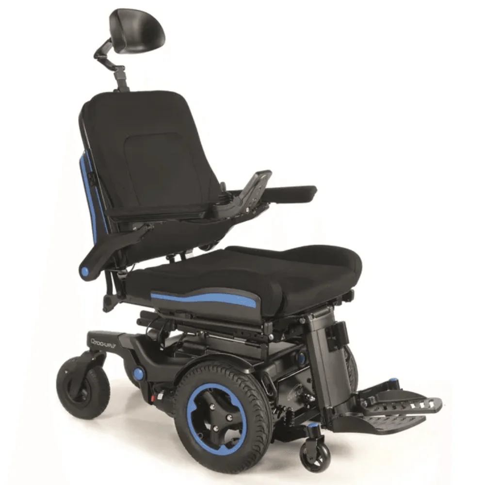 Quickie Q700 UP F elektrikli tilt ve recline pozisyon yan görünüm