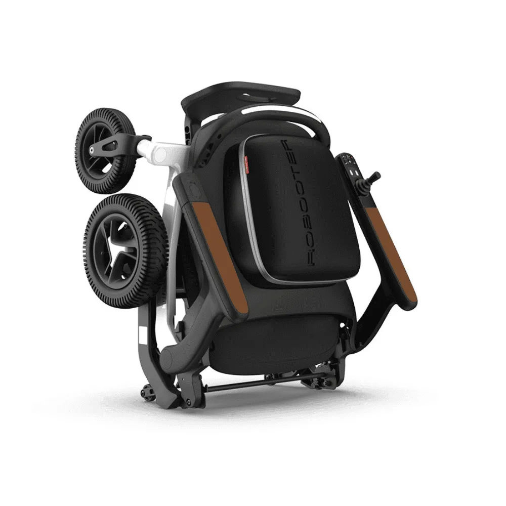 Robooter E40-10 katlanır alüminyum powerchair ışıklı 8 km/s joystick kontrol