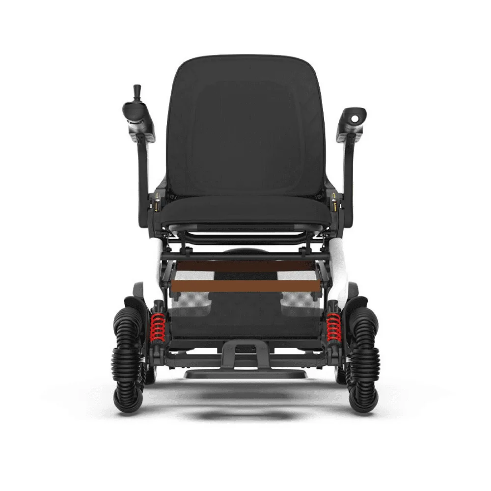 Robooter E60A akülü sandalye katlanmış taşıma pozisyonu, 37,4 kg hafif gövde