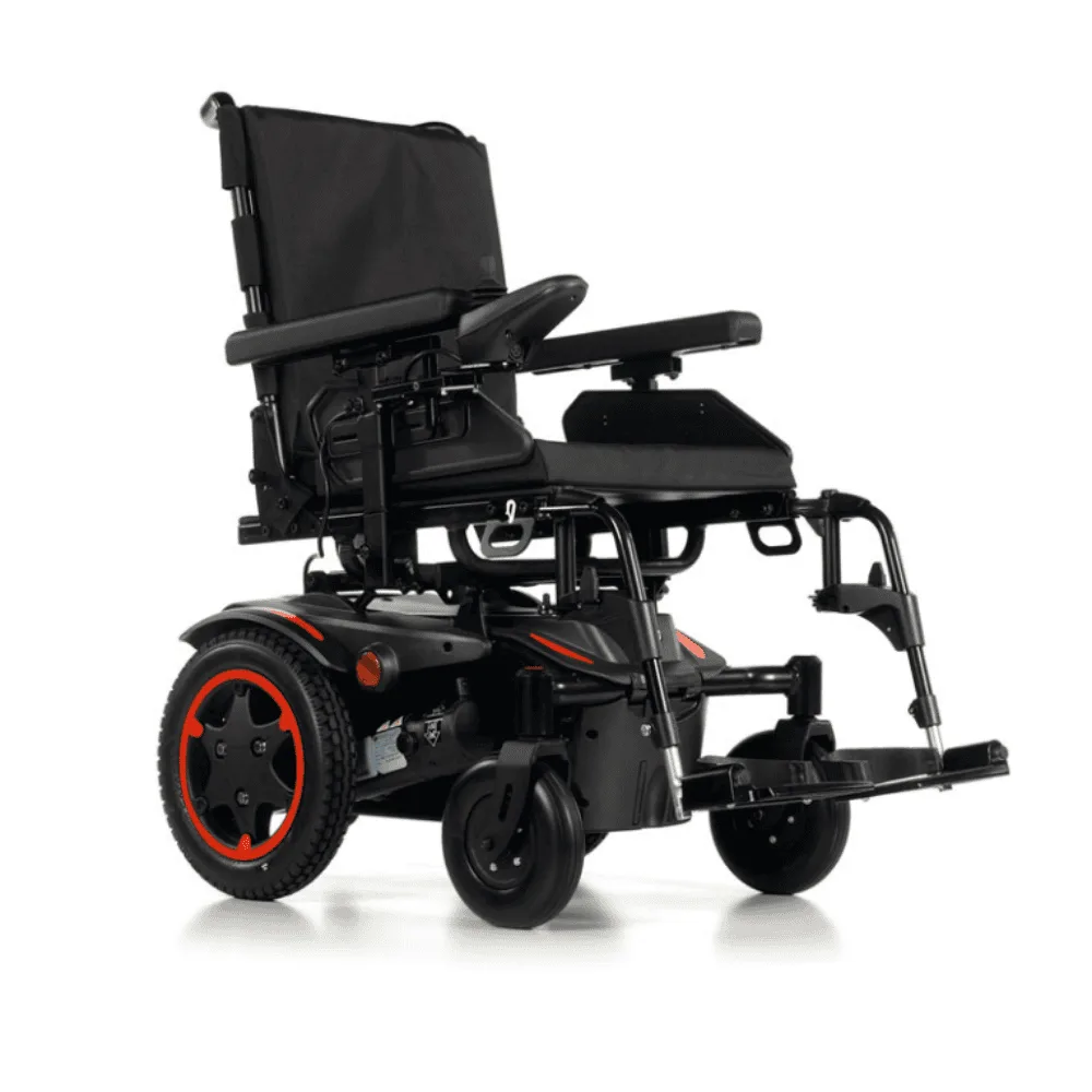 Quickie Q100 R Sedeo Sling arazi powerchair ayarlanabilir oturma sırt açısı VR2 elektronik