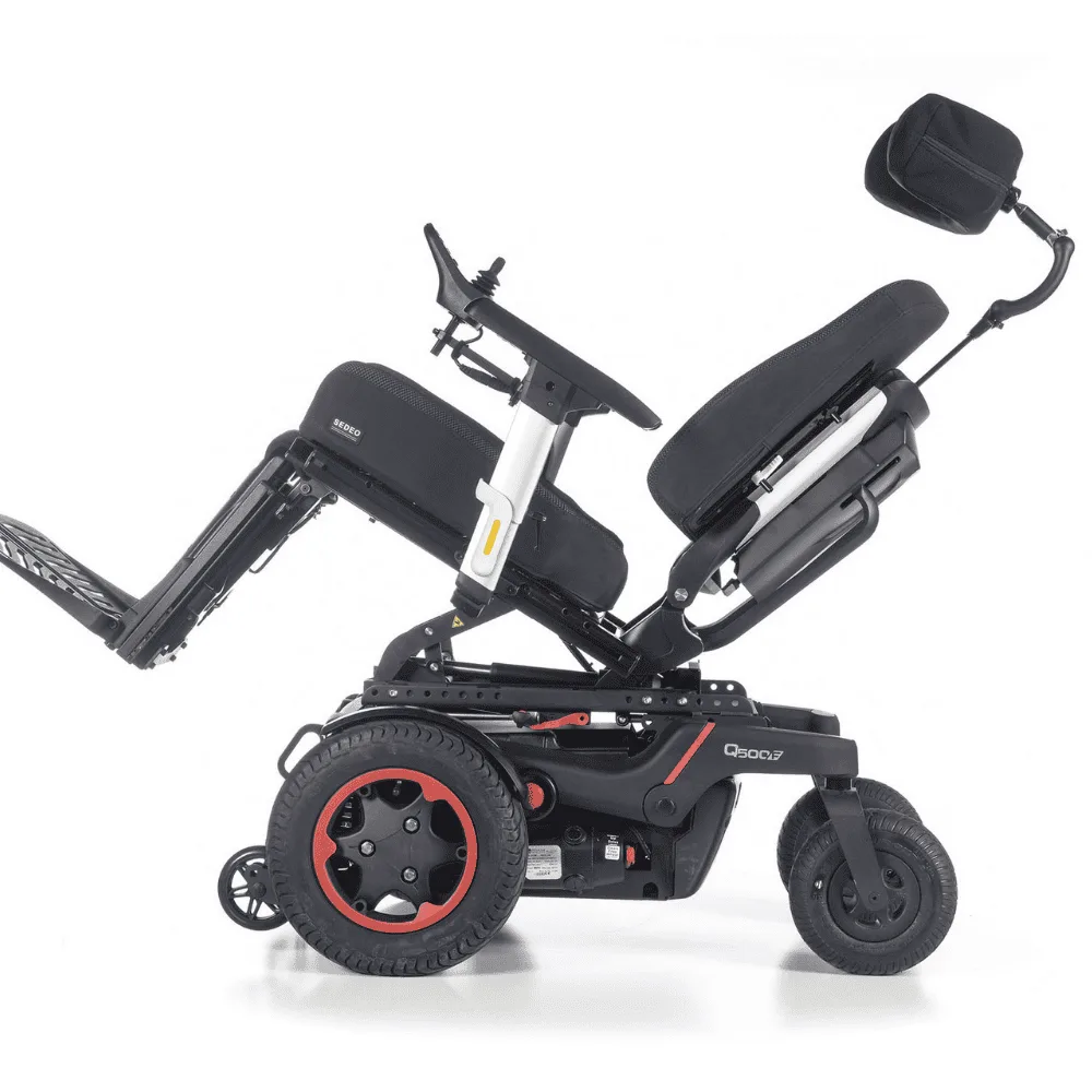 Q500 F FWD Gyro otomatik yön düzeltme Sedeo Pro anti-shear sırtlık R-Net joystick powerchair