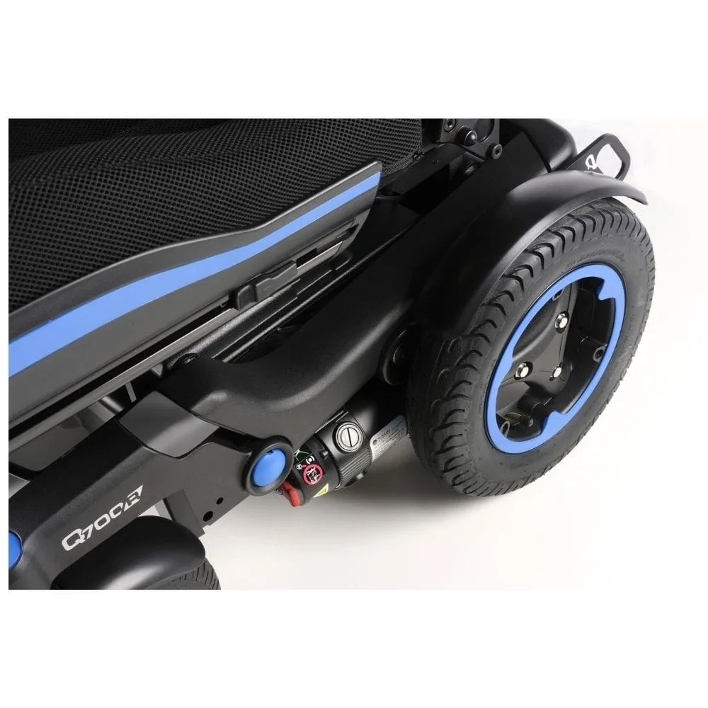 Quickie Q700 R Sedeo Ergo anti-shear sırtlık R-Net joystick 160 kg ergonomik akülü sandalye
