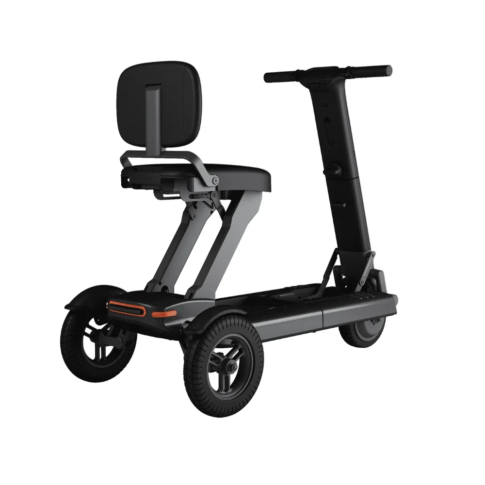 Scuba S540 Foldie kompakt mobilite scooter oturma pozisyonu, ayarlanabilir direksiyon