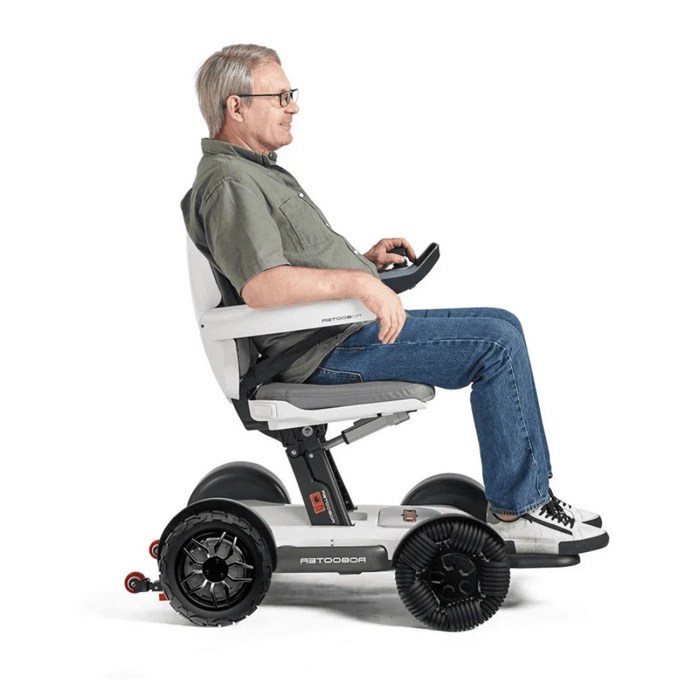 Robooter X40 katlanır powerchair alüminyum korozyon direnci emniyet kemeri iç dış mekân