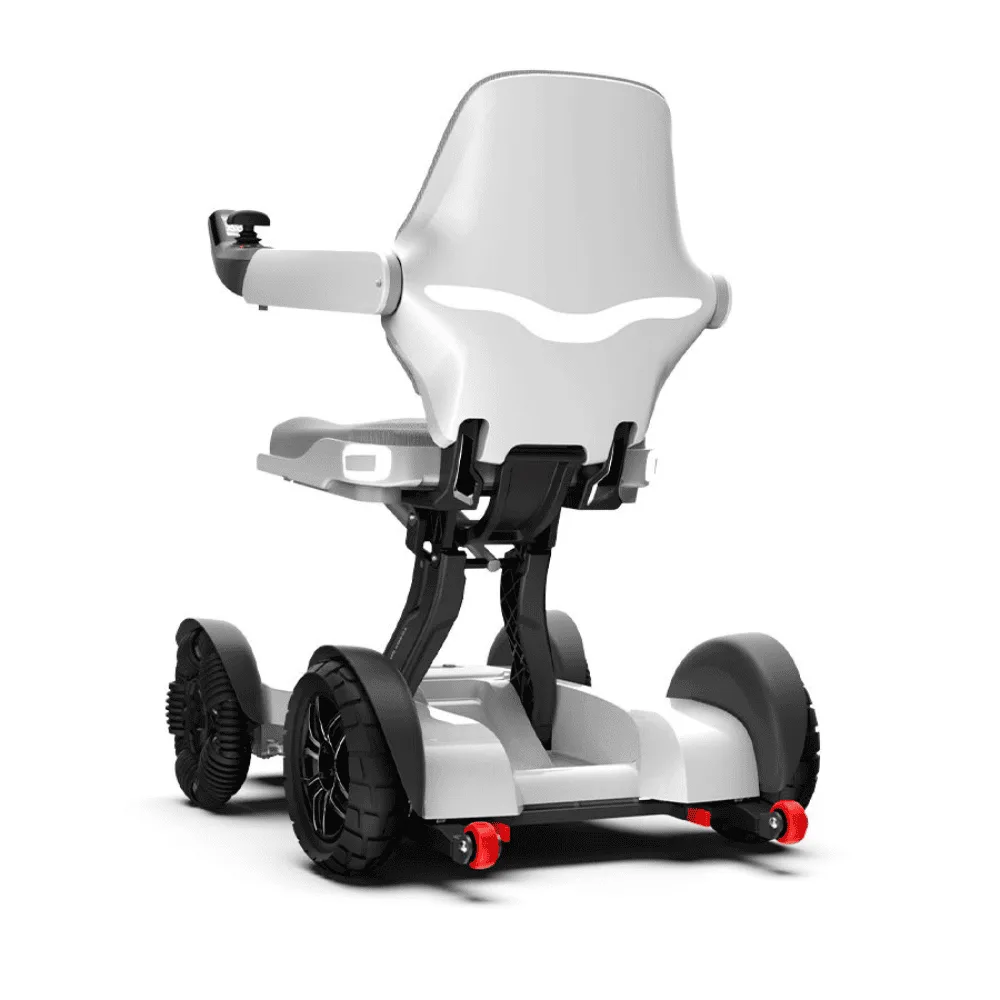 Robooter X40 hafif katlanabilir powerchair alüminyum şasi joystick 10 inç Mogel