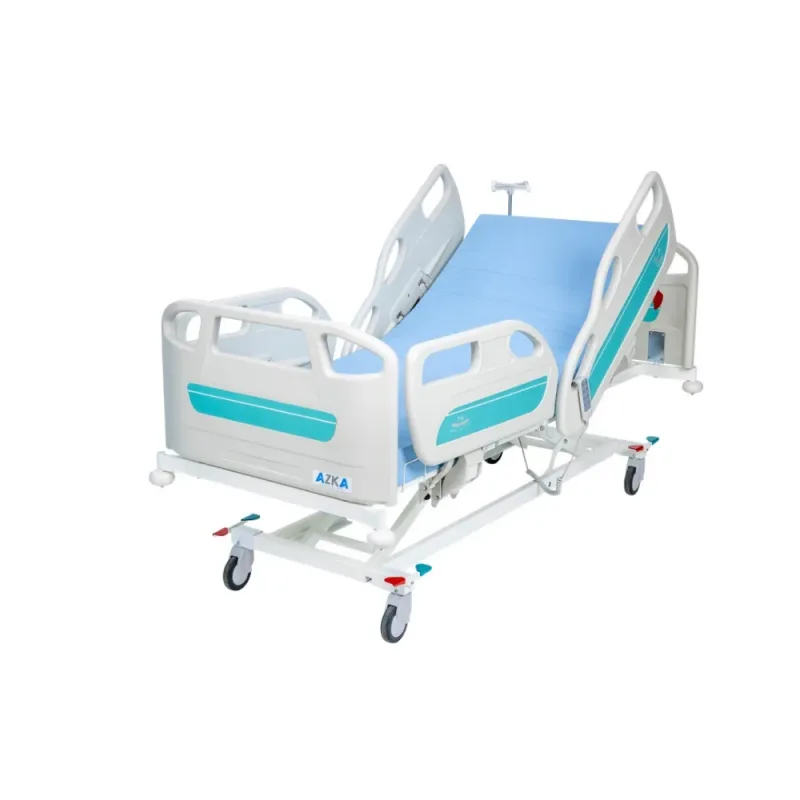 Azka 4002 4 Motorlu ABS Korkuluklu Hasta Karyolası