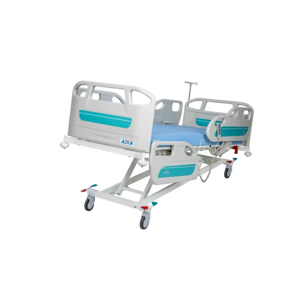 Azka 4002 tıbbi karyola 4 motor sırt bacak yükseklik ayarı entegre kumanda