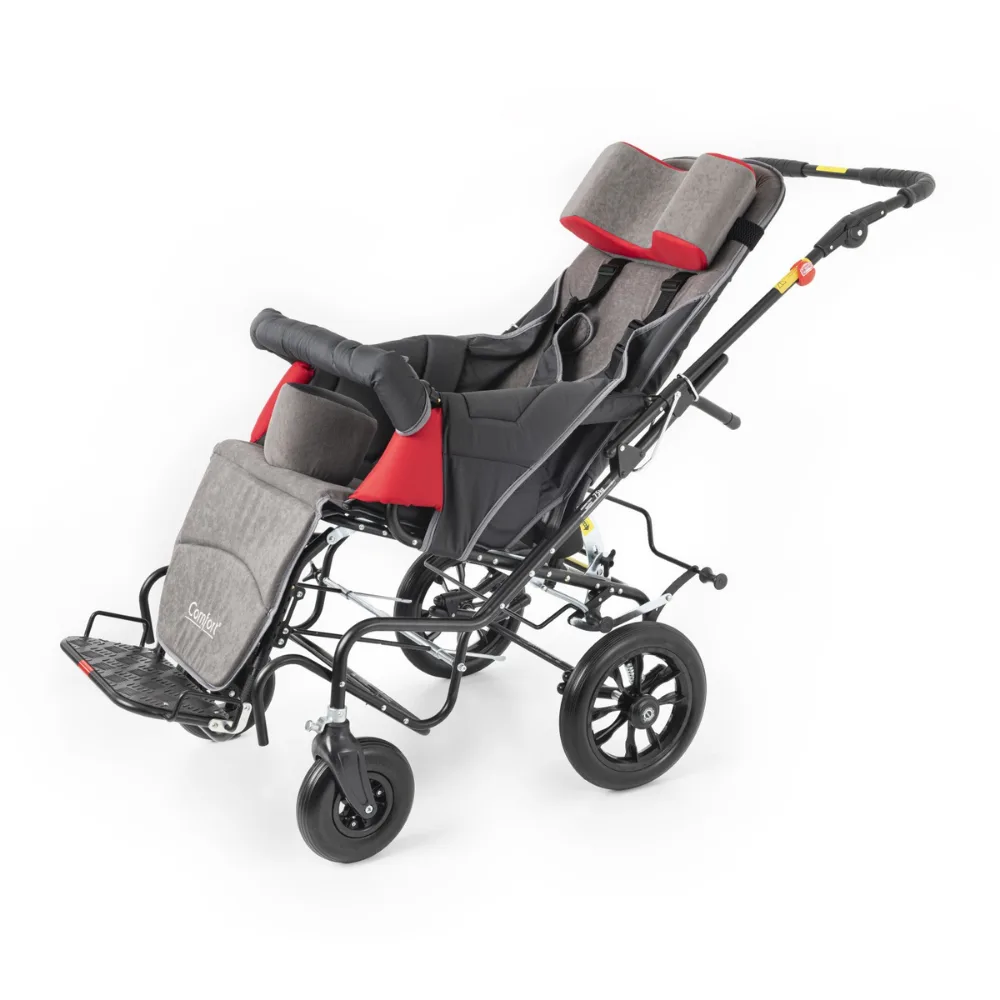 Comfort Size 6+ engelli puset süspansiyonlu arka tekerlek alt taşıma sepeti