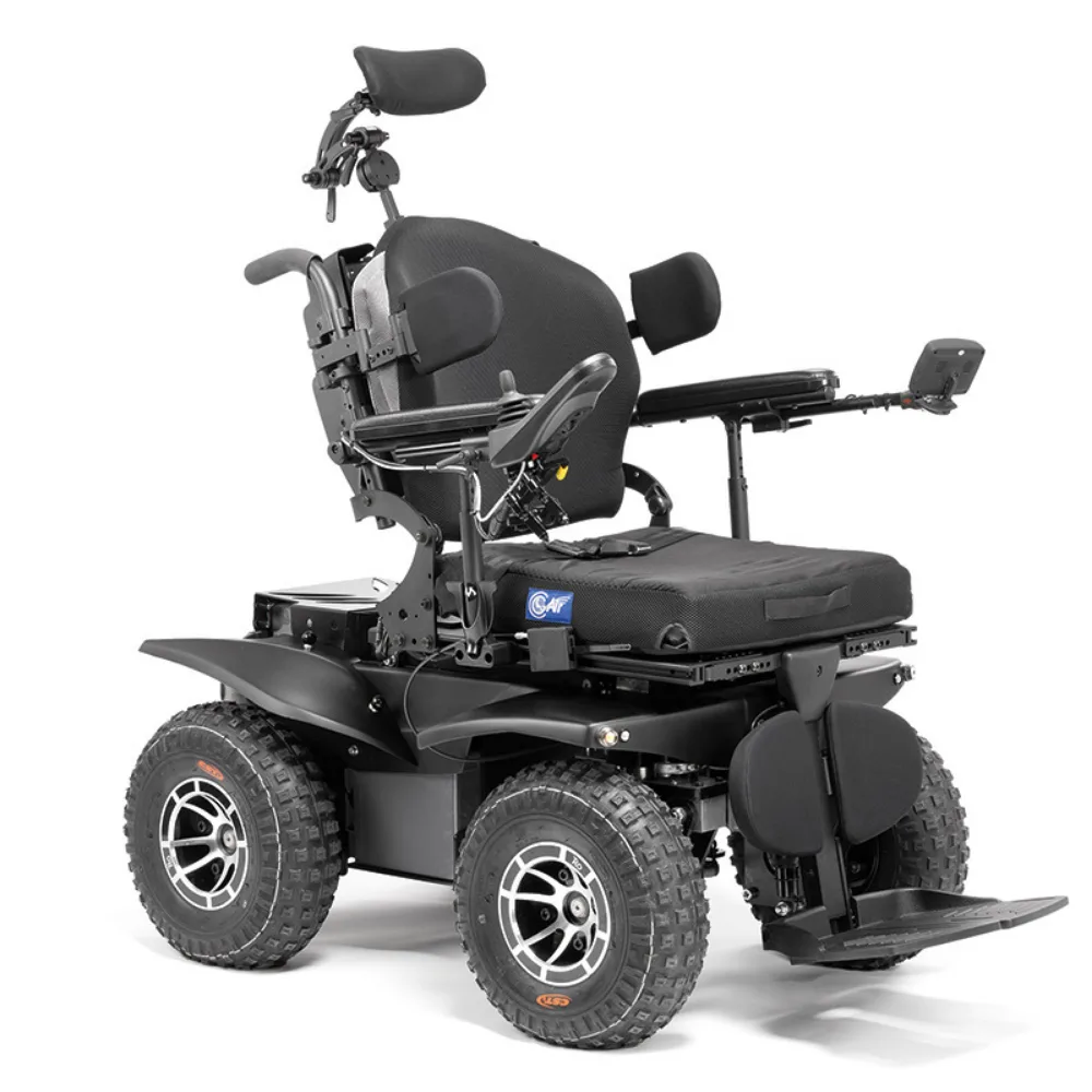 Logo Silver OUTCHAIR S Arazi Akülü Tekerlekli Sandalye 4x4