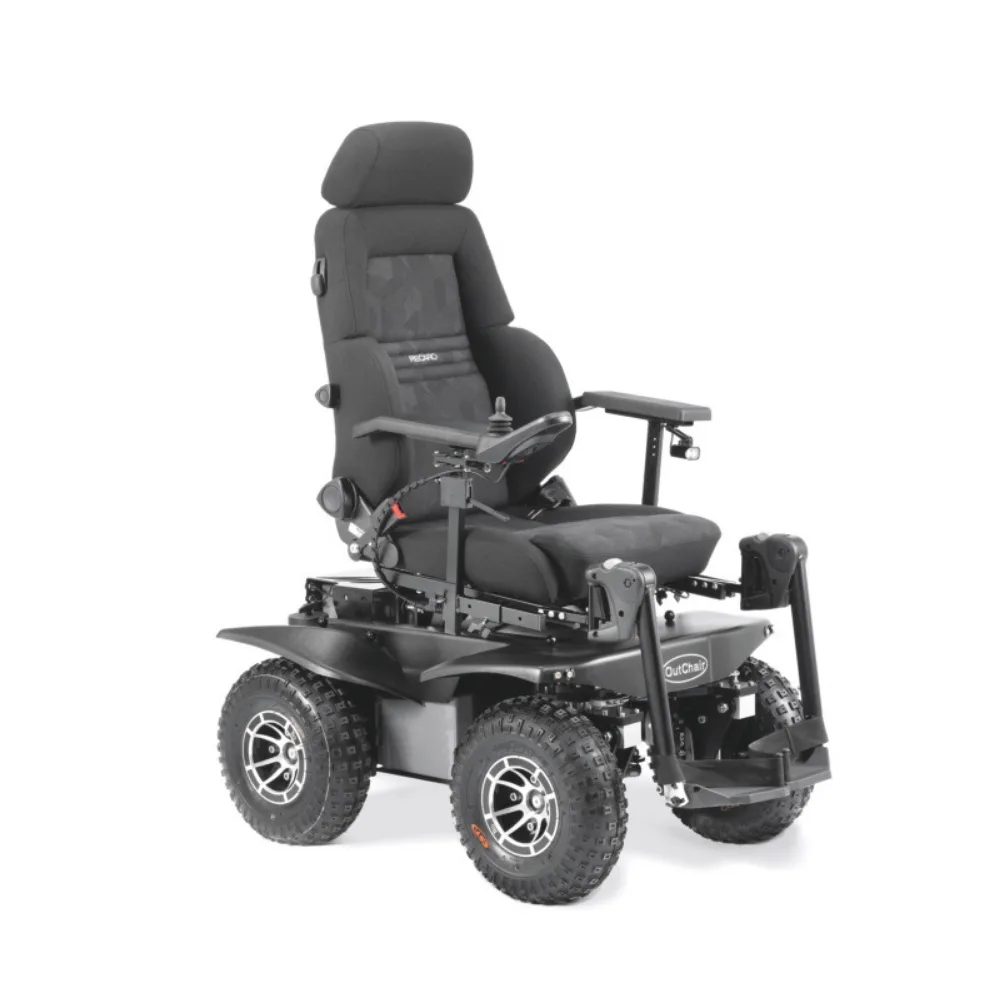 Logo Silver OUTCHAIR S Arazi Akülü Tekerlekli Sandalye 4x4