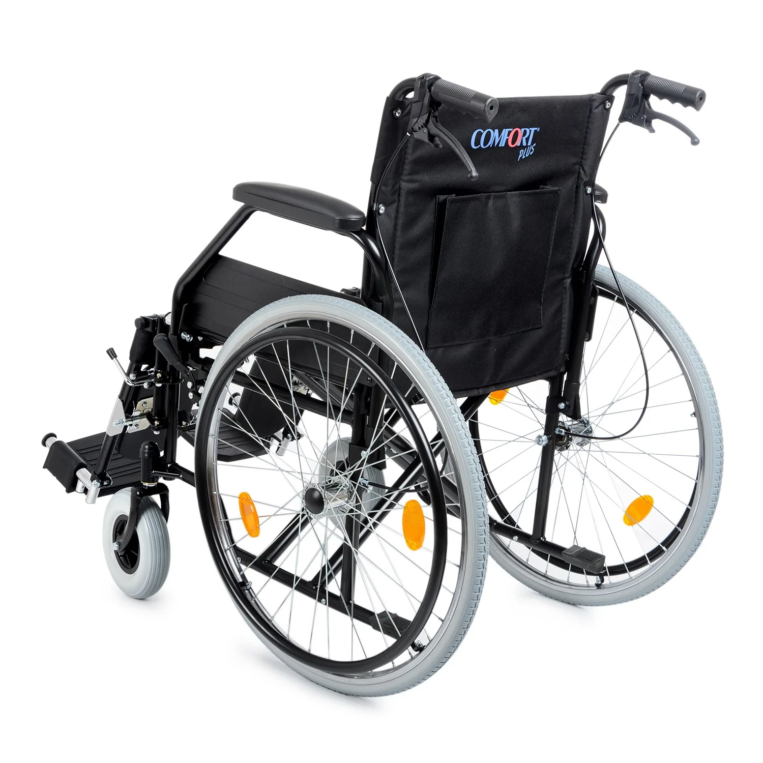 Comfort Plus DM-303 50cm Standart Manuel Tekerlekli Sandalye (Özellikli,Baldır Destekli)
