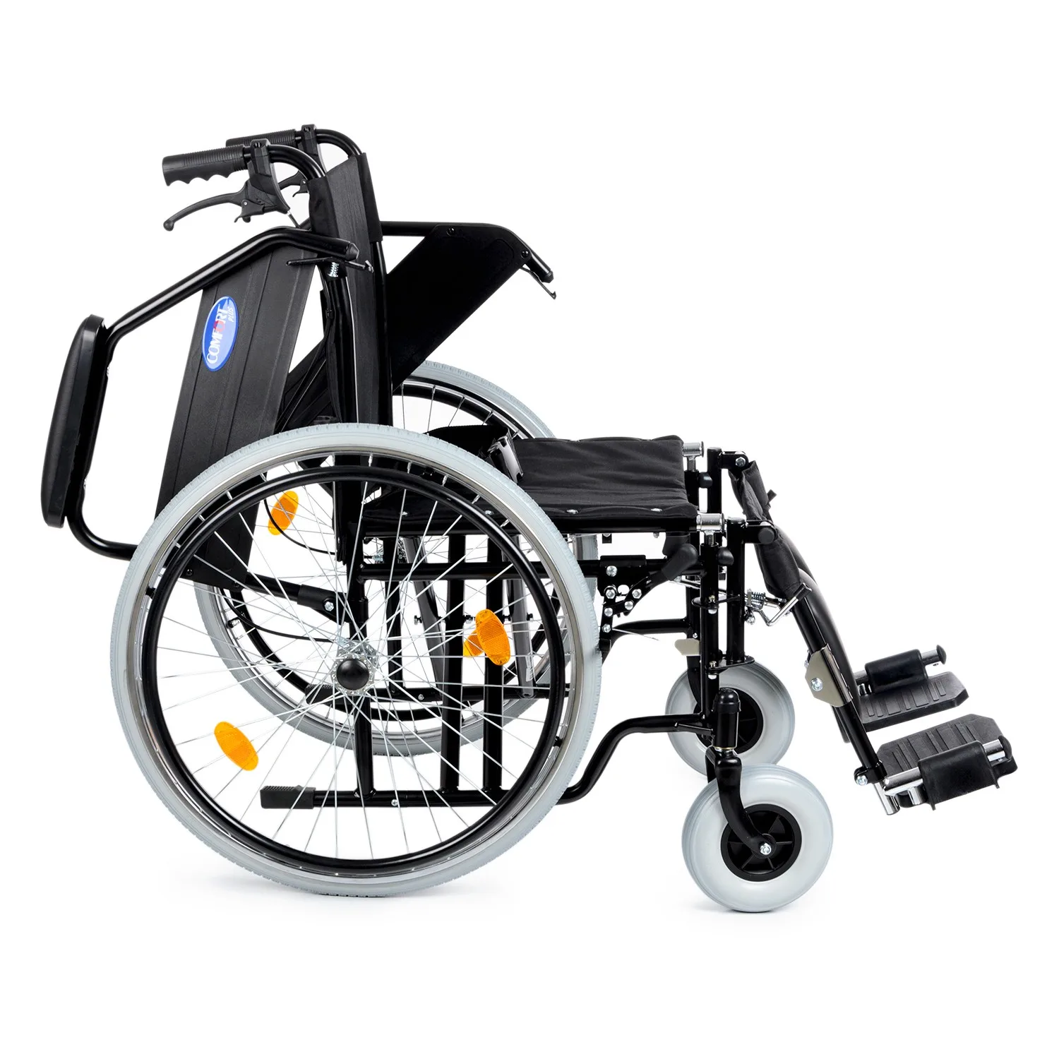 Comfort Plus DM-303 50cm Standart Manuel Tekerlekli Sandalye (Özellikli,Baldır Destekli)