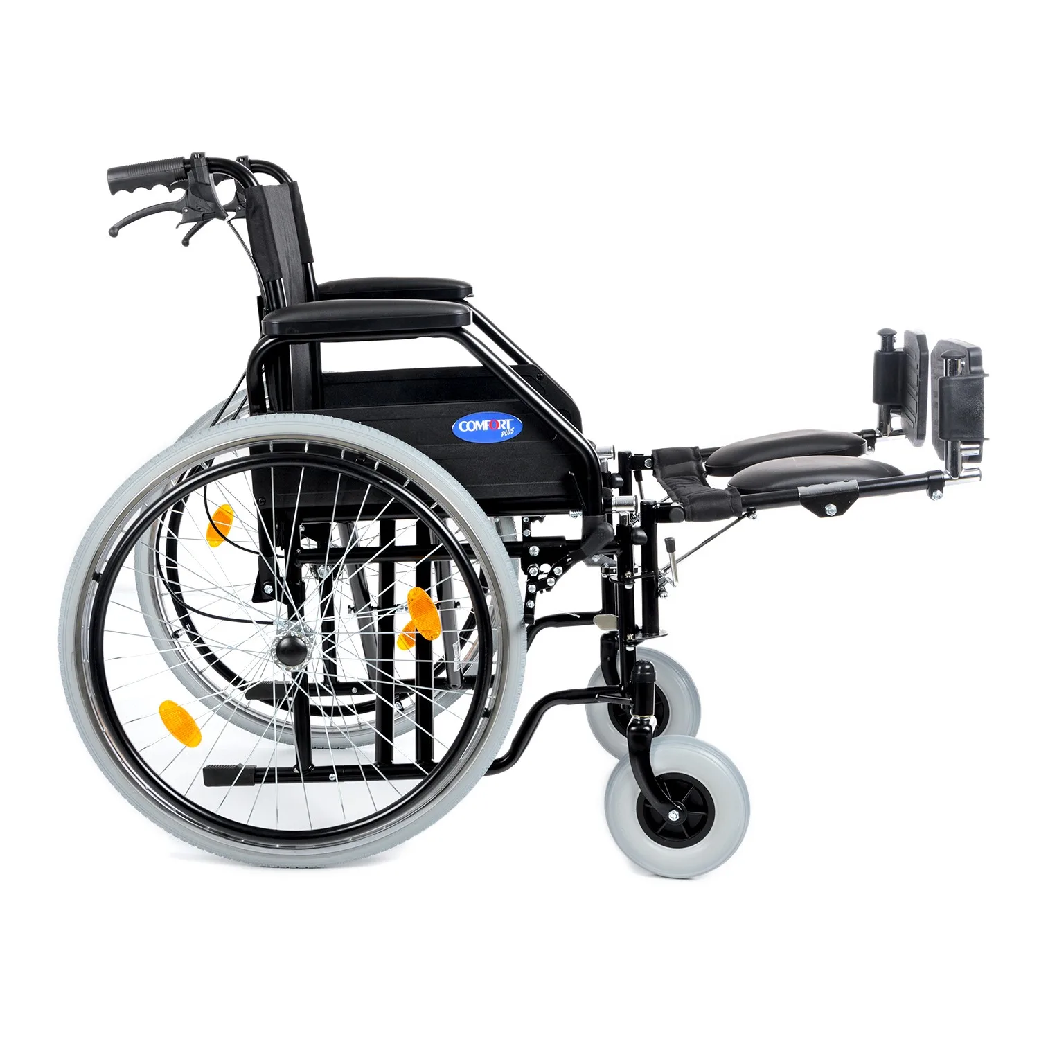 Comfort Plus DM-303 50cm Standart Manuel Tekerlekli Sandalye (Özellikli,Baldır Destekli)