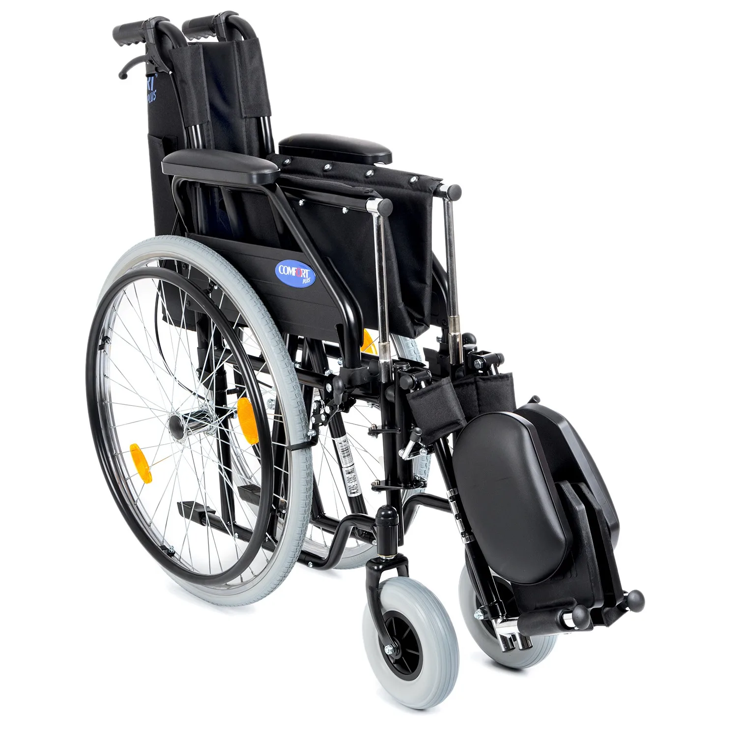 Comfort Plus DM-303 50cm Standart Manuel Tekerlekli Sandalye (Özellikli,Baldır Destekli)