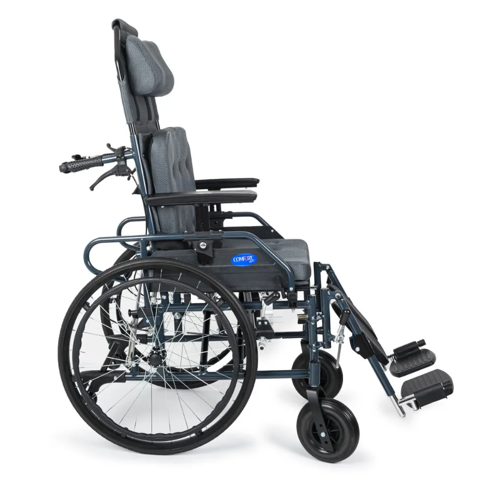 Comfort Plus PHW954LGC-46 Lux Tekerlekli Sandalye (Baş,Boyun Destekli,Sırt Yatar,Ayak Kalkar)