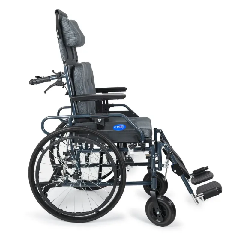 Comfort Plus PHW954LGC-46 Lux Tekerlekli Sandalye (Baş,Boyun Destekli,Sırt Yatar,Ayak Kalkar)