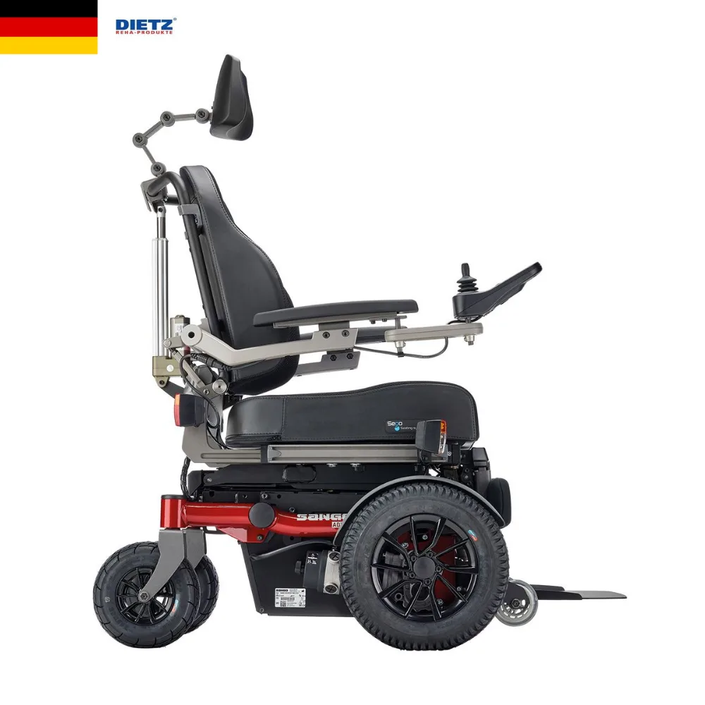 Dietz Sango Advanced FWD mod dar alan manevra önden çekiş tekerlekli sandalye