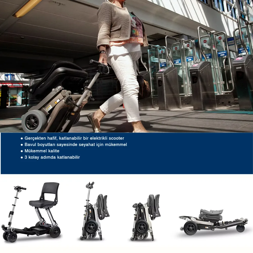Luggie Katlanabilir Engelli Scooter