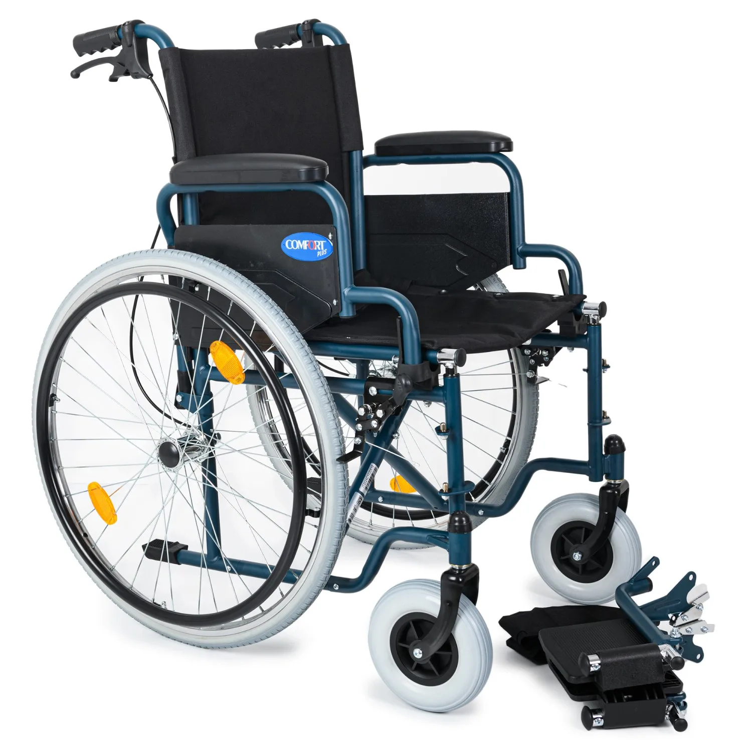 Comfort Plus DM-312 45cm çelik şase dayanıklı yapısal güvenilirlik günlük mobilite