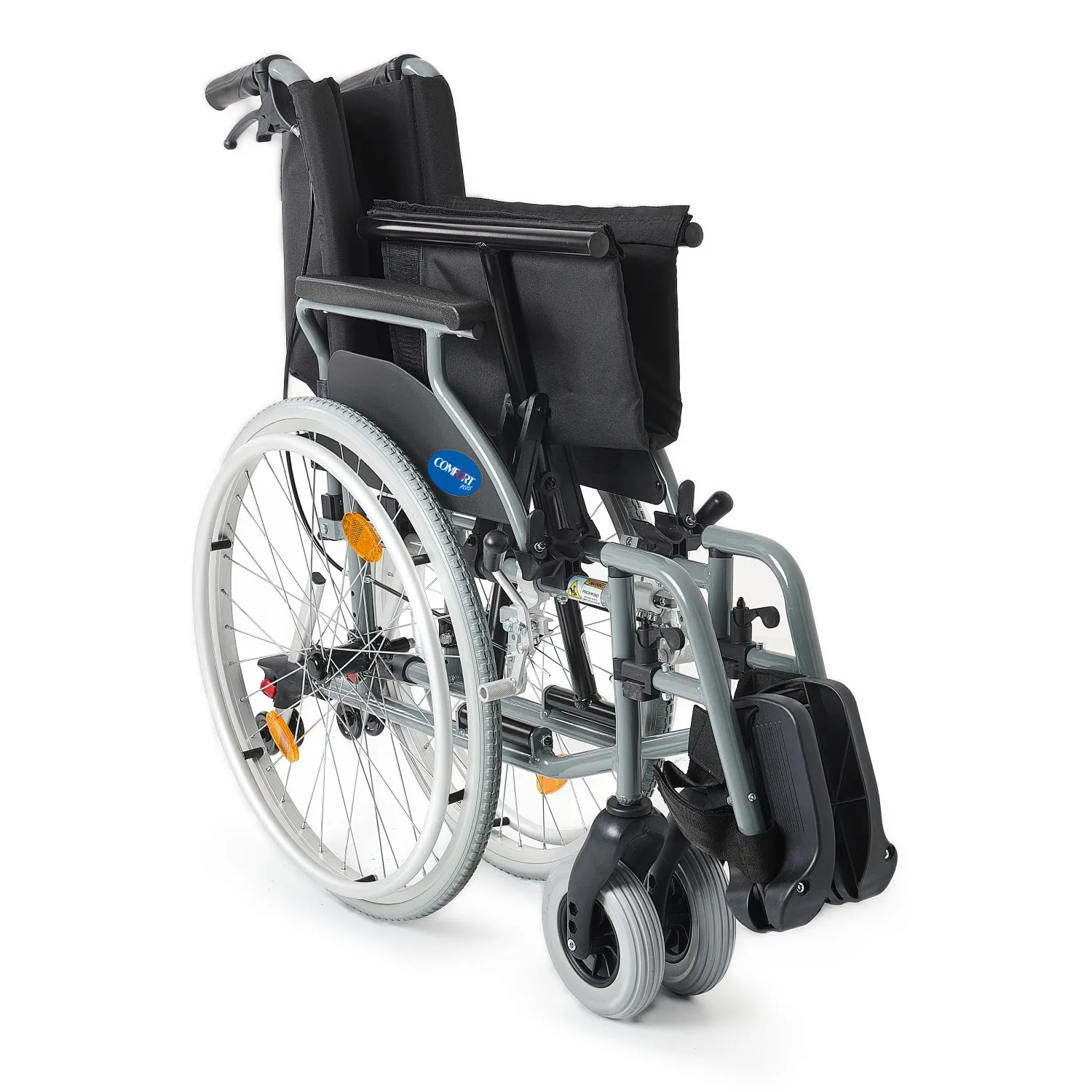 Comfort Plus DM-317 50cm geniş gövdeli kullanıcı profili orta büyük beden manuel tekerlekli sandalye