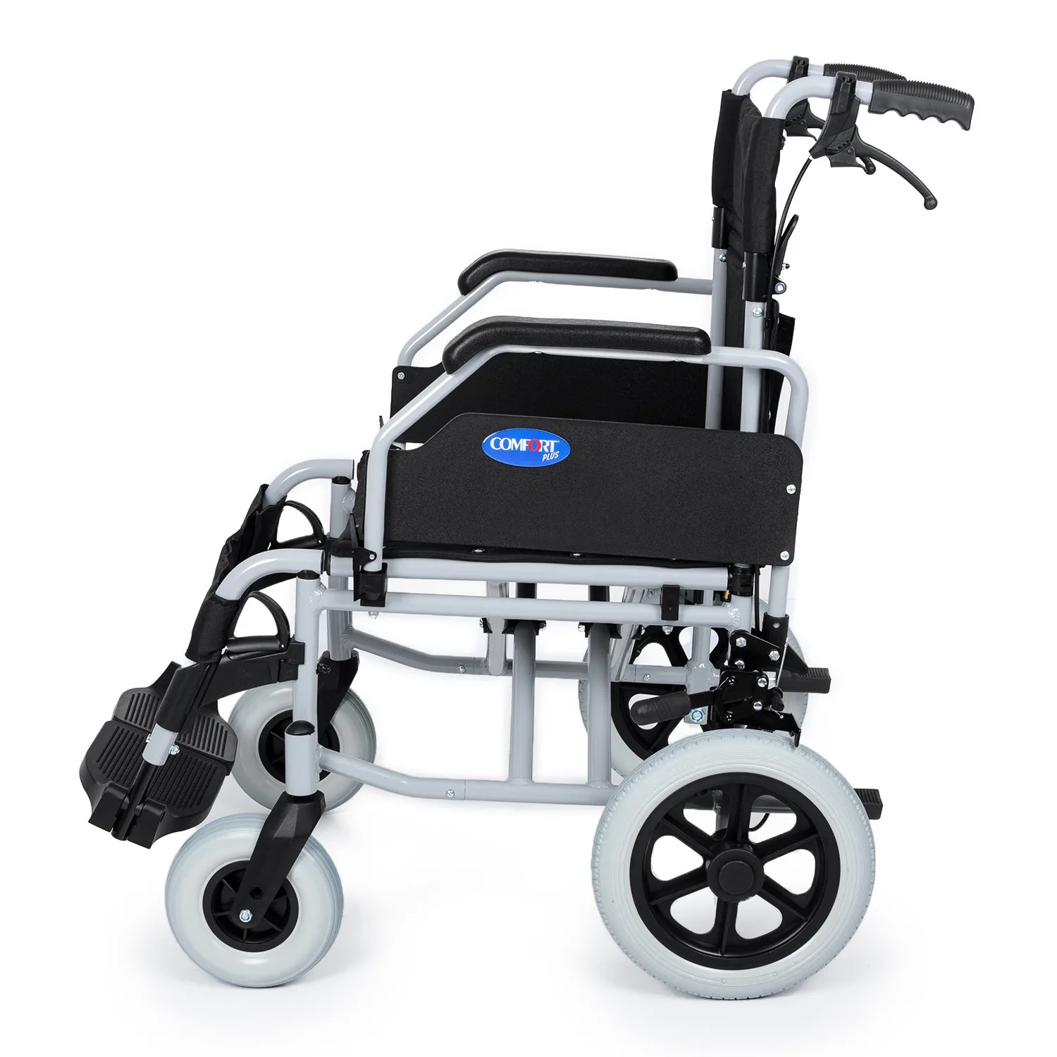 Comfort Plus DM-337 alüminyum transfer sandalye 45cm oturma banyo yatak araç transferi