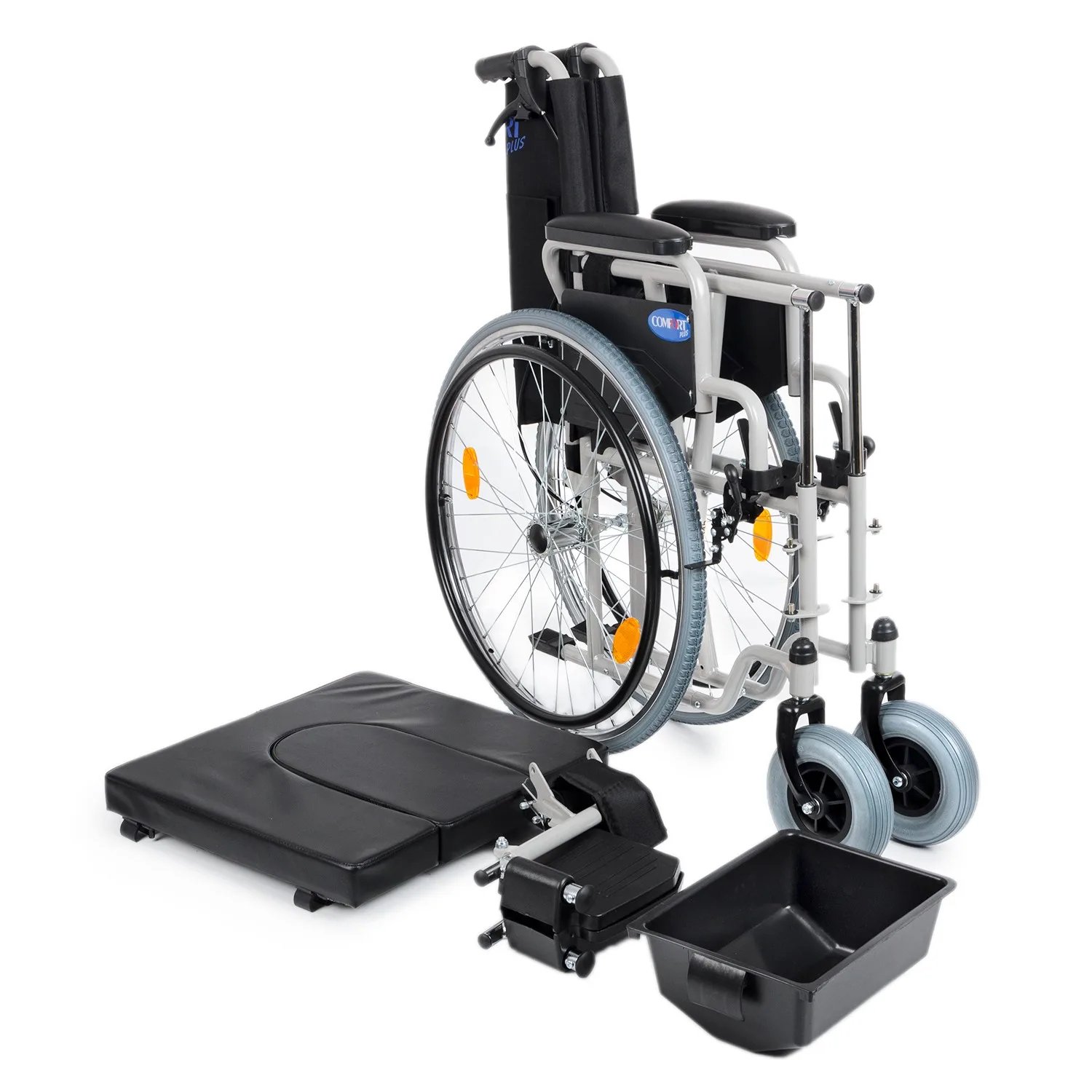 Comfort Plus DM-550 50cm Tuvalet WC Özellikli Tekerlekli Sandalye