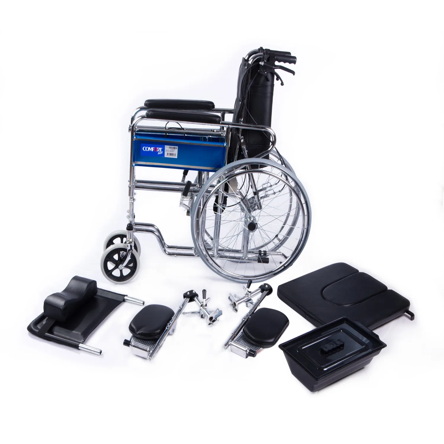 Comfort Plus DY02608GC üç fonksiyonlu tekerlekli sandalye Mogel güvencesi teslimat