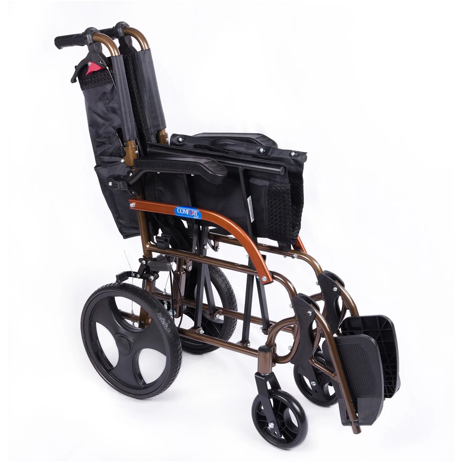 Comfort Plus GK863LABJ-12 Jet Black transfer tekerlekli sandalye Mogel güvencesi