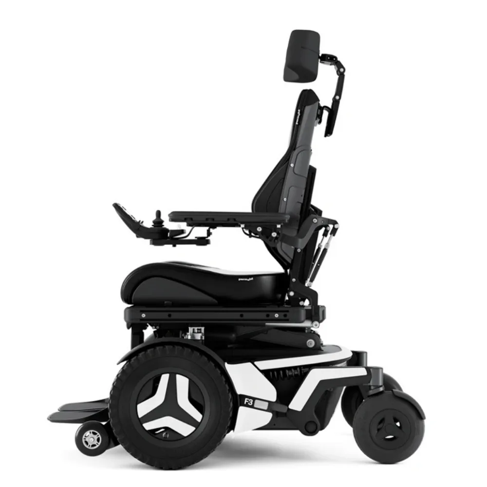 Permobil F3 Corpus oturma sistemi lateral destek pelvik destek ergonomi