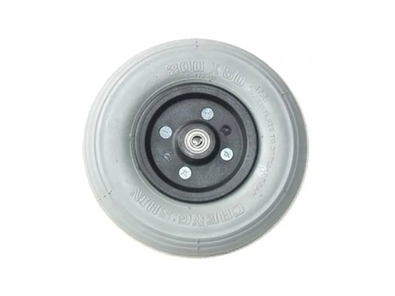 Akülü engelli araba 200x50 mm dolgu ön teker yan görünüm Mogel güvencesi