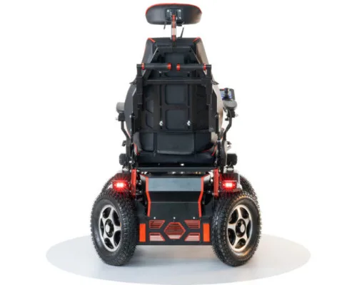 Caterwil Ultra 4WD tekerlekli sandalye arazi tipi yan görünüm dört tahrik dayanıklı konstrüksiyon güçlü motor