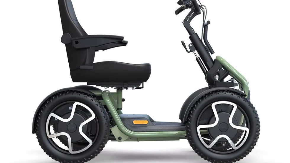 Sterling Scoozy S800 arazi akülü scooter dengeli güvenli her zemin uzun menzil dış mekân kullanım