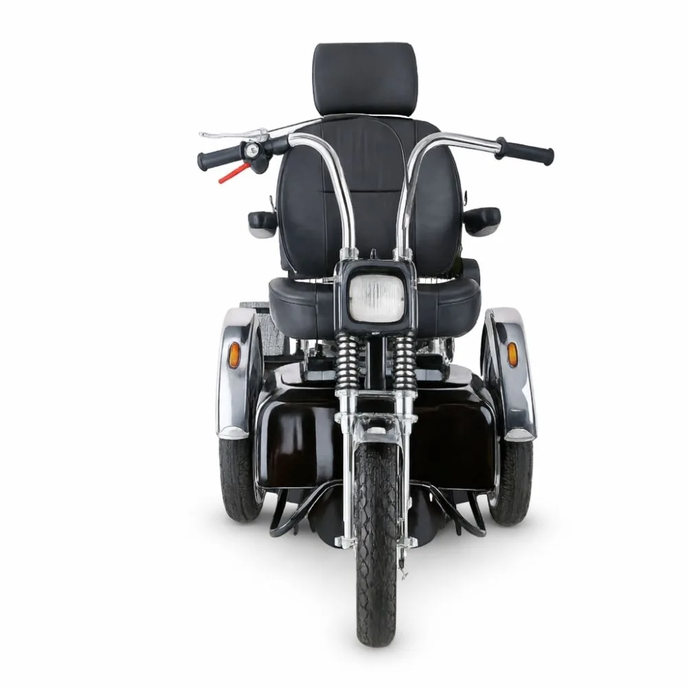 Afikim SE çift koltuklu akülü scooter iki kişilik engelli yaşlı birlikte sürüş retro gövde detay