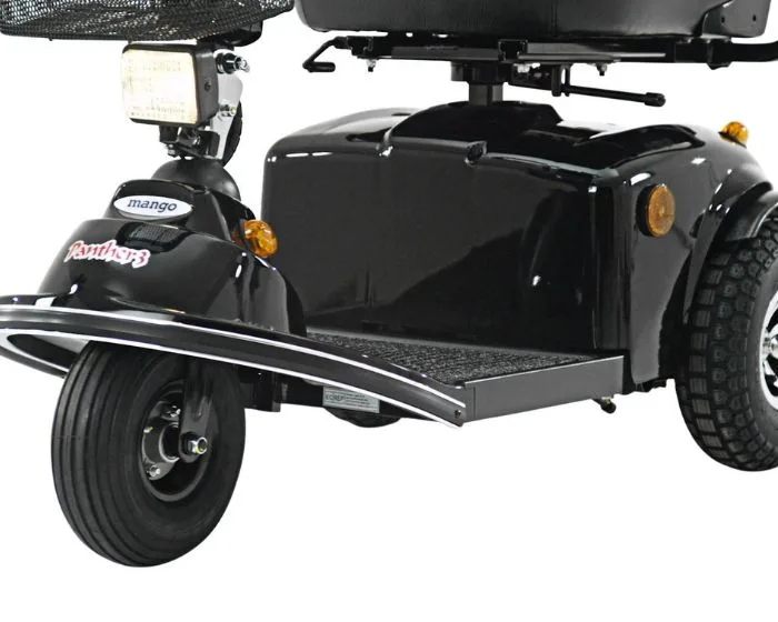 Panther 3S akülü scooter tam platform görünüm 3 tekerlek havalı lastik ergonomik koltuk Panther marka