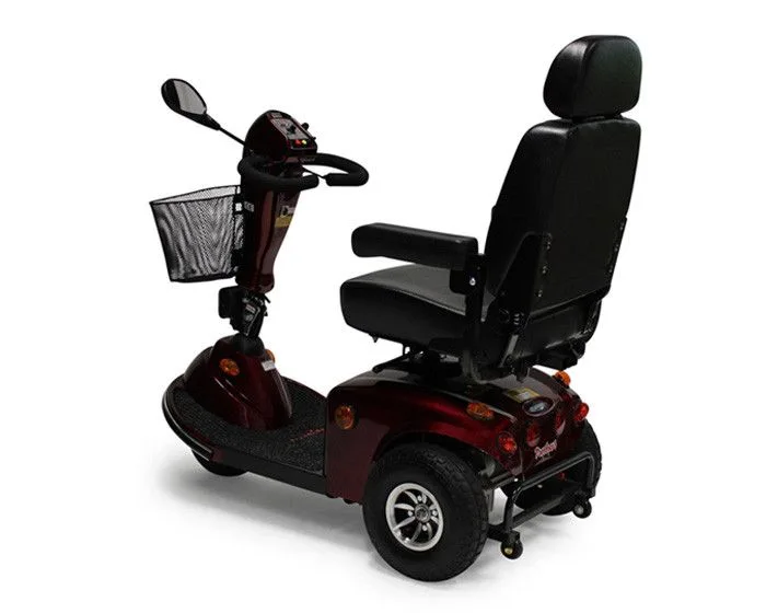 Panther 3S engelli yaşlı scooter 136 kg kapasite 40 km menzil havalı lastik yaşlı kolay biniş inis