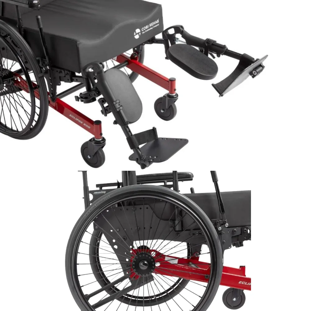 Permobil Eclipse 600 XXL XXL geniş beden bariatrik tekerlekli sandalye tam platform görünüm dayanıklı