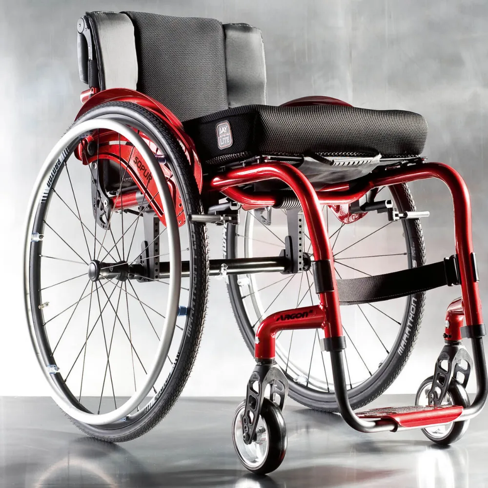 Quickie Sopur Argon² performans aktif sandalye ayarlanabilir geometri Almanya mühendisliği yan görünüm