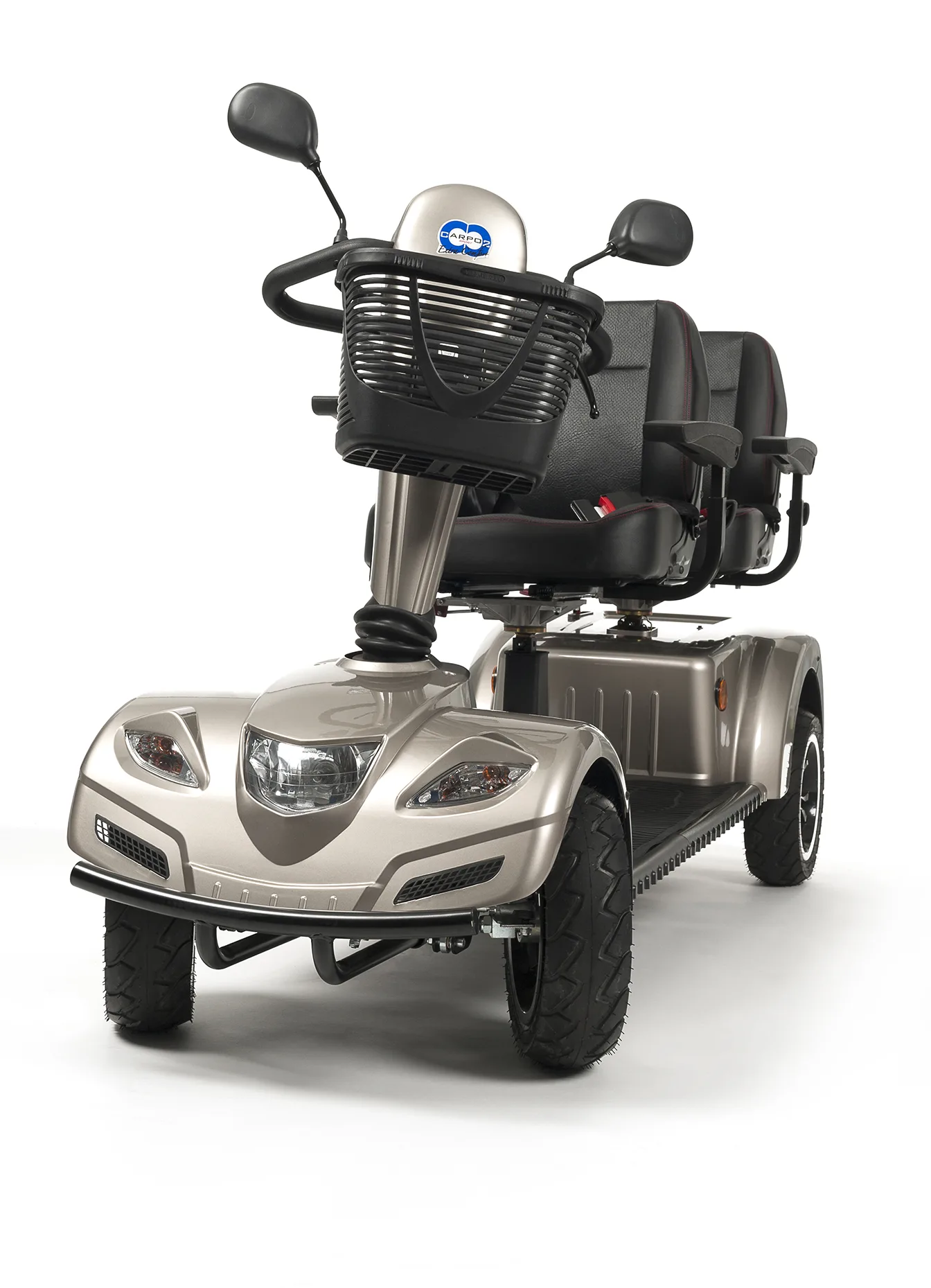 Vermerien Carpo Limo iki kişilik akülü engelli scooter 180 kg 45 km menzil yaşlı dostu kontrol