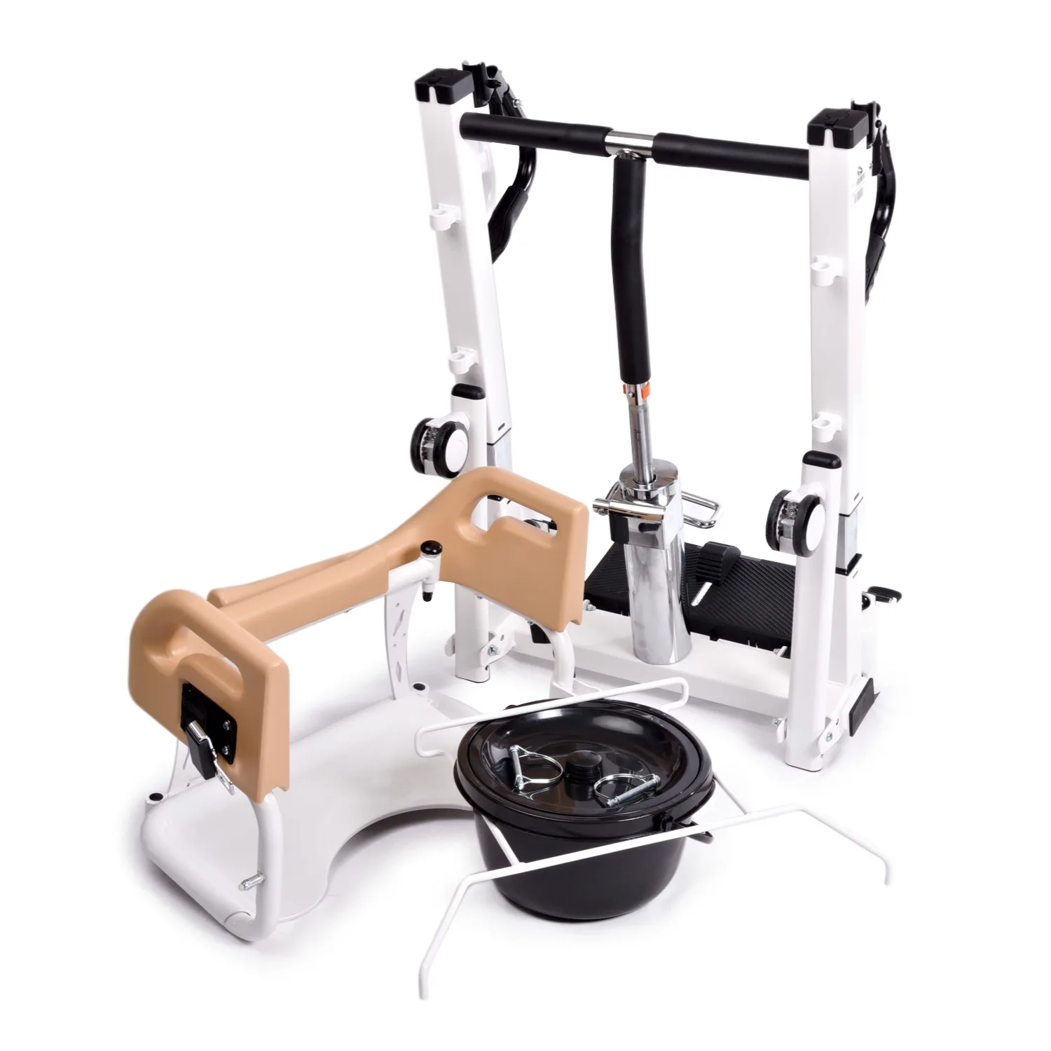 Comfort Plus DM-160 engelli tuvaletli manuel sandalye tam görünüm Türkiye standartları uyumlu ev bakım