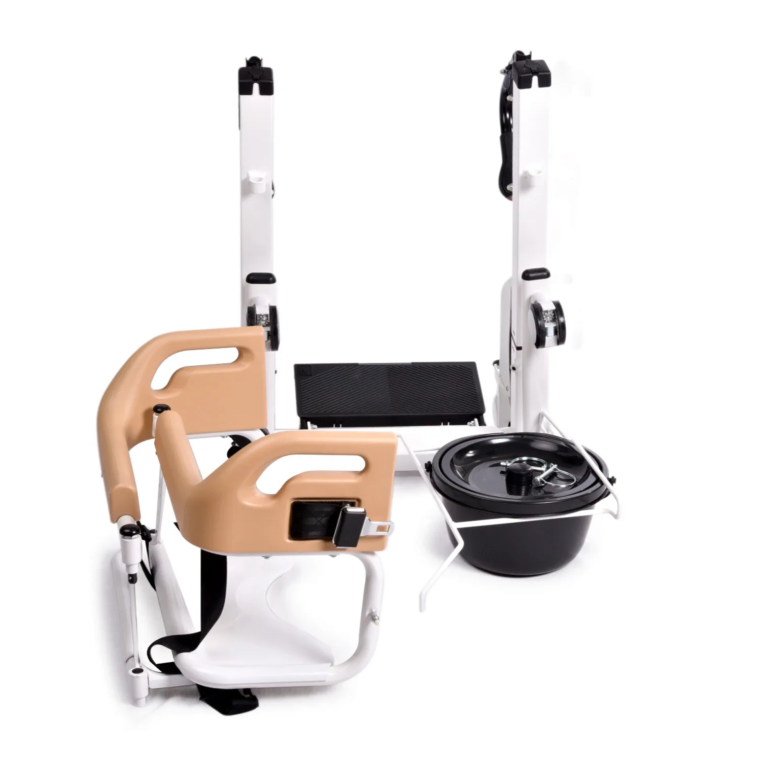 Comfort Plus DM-170 motorlu tuvalet özellikli tekerlekli sandalye tam görünüm Comfort Plus marka katlanabilir