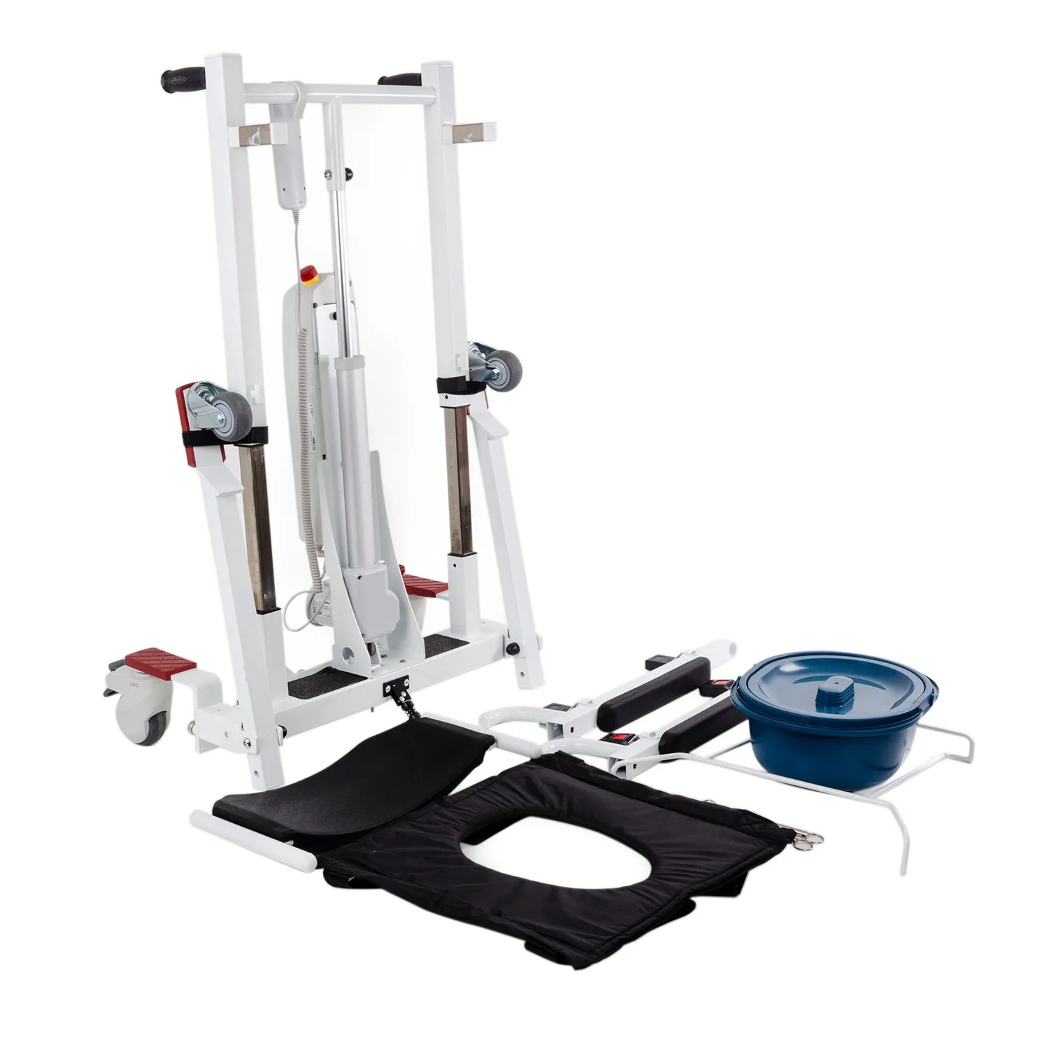 Comfort Plus DM-190U NEW portatif mobil lift tam görünüm Comfort Plus marka kablosuz demonte 120 kg güvenli