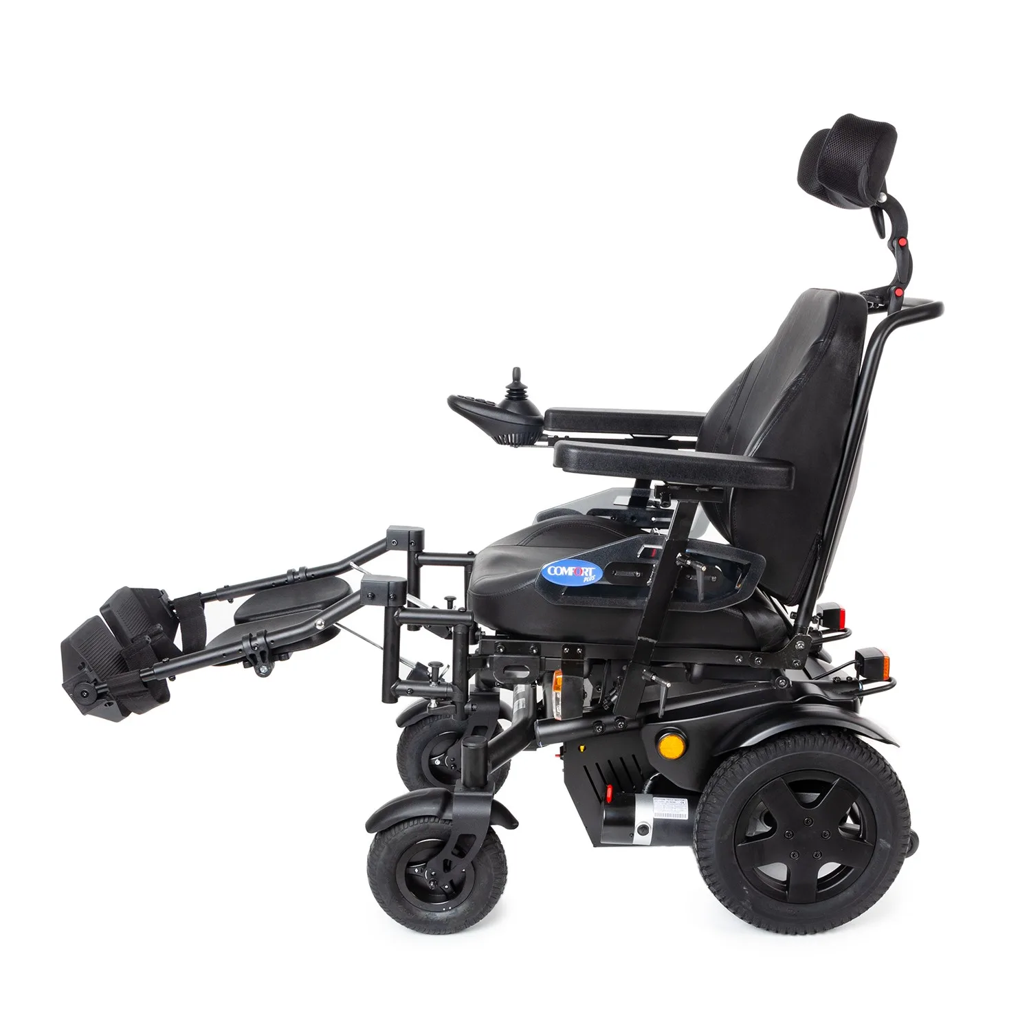 Comfort Plus DM-450 Panther full özellikli akülü tekerlekli sandalye tilt sırt yatırma 145 kg kapasiteli