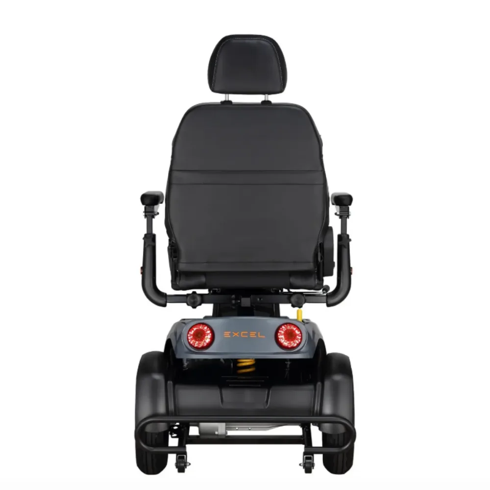 Excel Galaxy Plus engelli scooter ön sepet geri görüş aynası güvenli sürüş 160 kg kapasite 40 km menzil