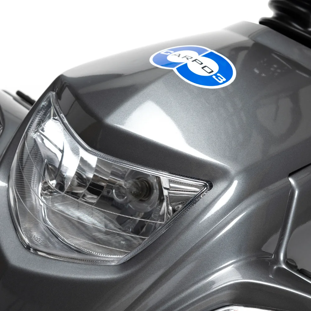 Vermeiren Carpo 3D akülü scooter güçlü dış mekan gövde 3 tekerlek LCD panel ergonomik oturma