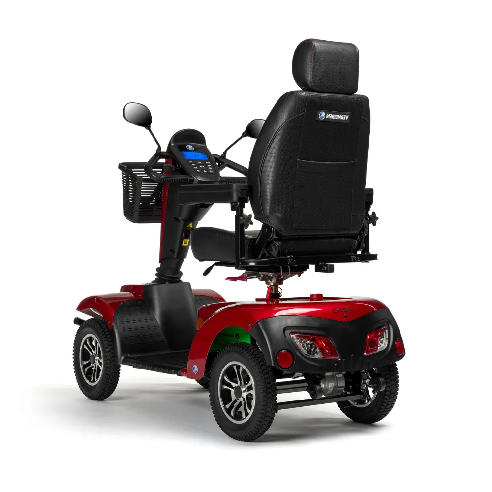 Vermerien Carpo 2 engelli yaşlı scooter geniş ergonomik koltuk şık tasarım 4 tekerlek denge