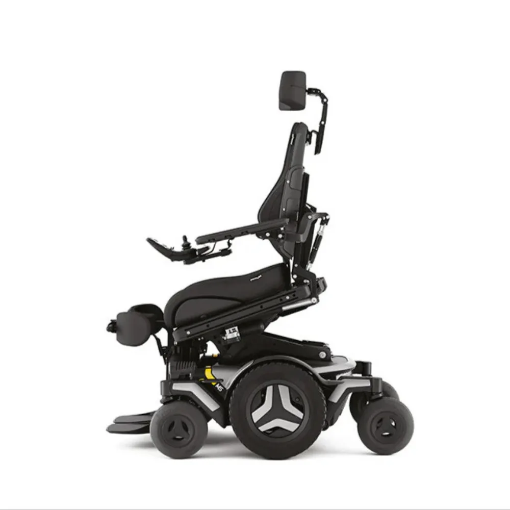 Permobil M5 Corpus joystick kontrol sistem 14 inç yükseltme akülü sandalye detay