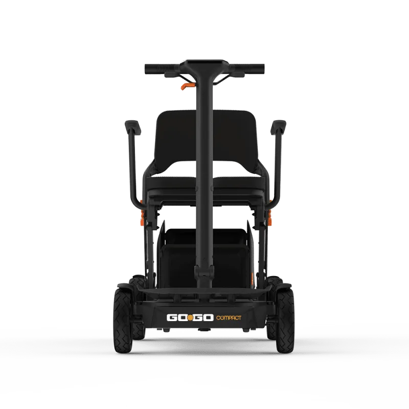Go Go Compact Katlanabilir Engelli Scooter — Siyah / Beyaz