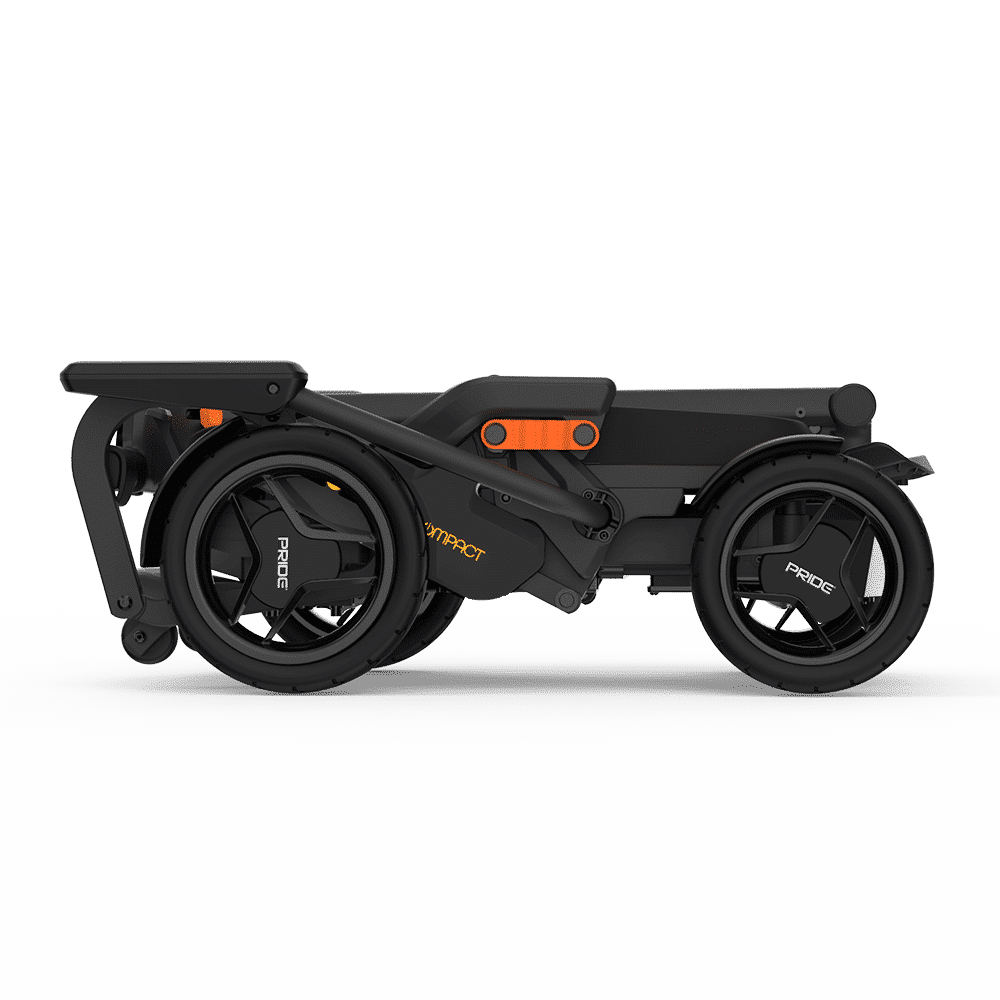 Go Go Compact Engelli Scooter Siyah — Katlanmış